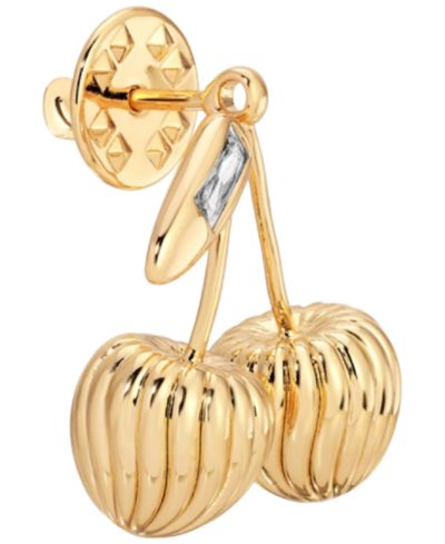ETTIKA Gold-Tone Sweet Cherry Brooch