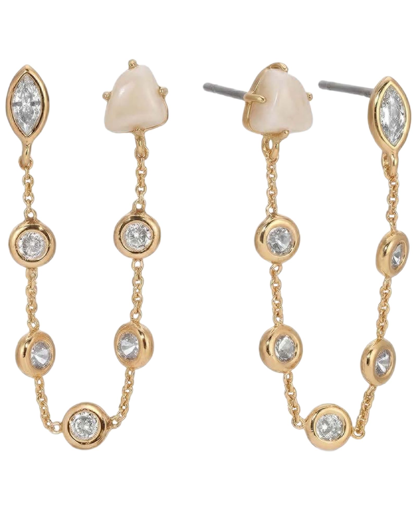 ETTIKA Double Piercing Turquoise Earrings