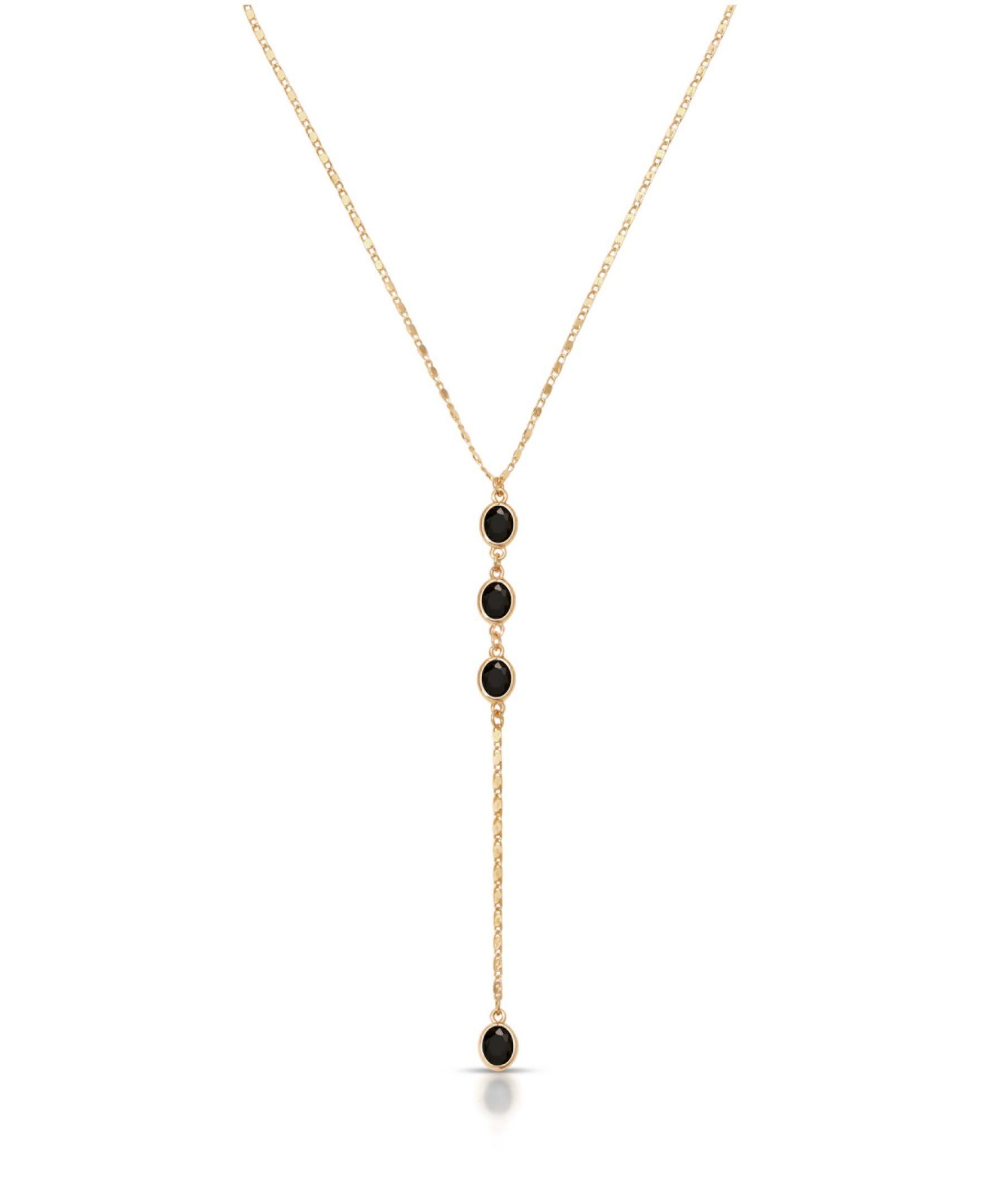 Колье ETTIKA Bezel Sparkle Dip Lariat Necklace