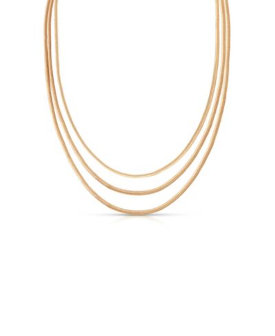 Колье ETTIKA 18k Gold-Tone Triple Snake Chain
