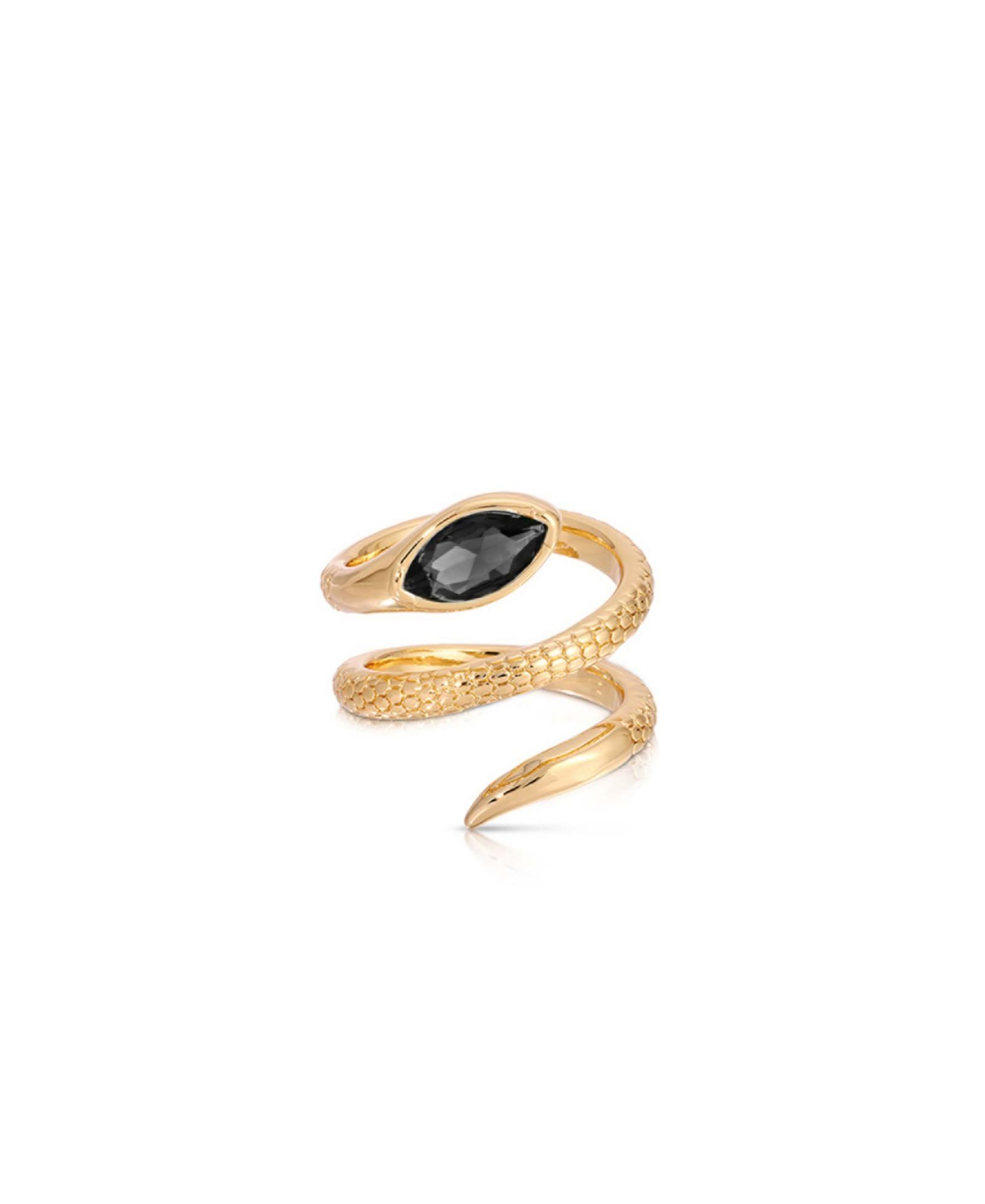 Кольцо ETTIKA 18k Gold-Tone Marquise Coiled