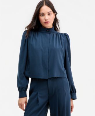 Liverpool Los Angeles Женская куртка с рукавами-фонариками Hidden-Placket