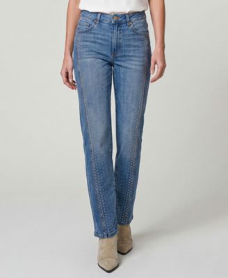Liverpool Los Angeles Women's Kennedy Embellished Straight-Leg Jeans