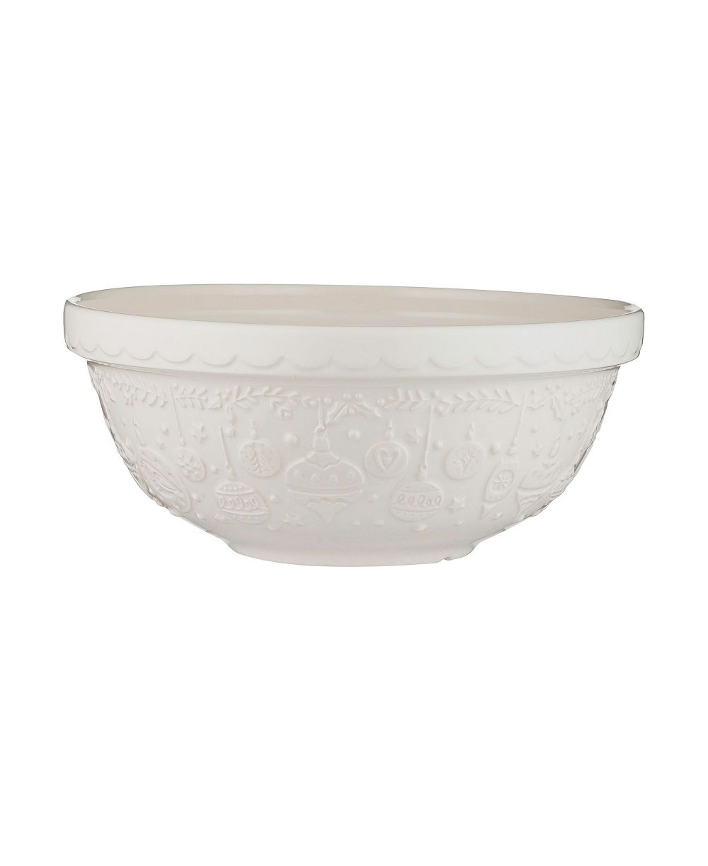 Mason Cash Deck The Halls 2.85 oz. Cream Mixing Bowl