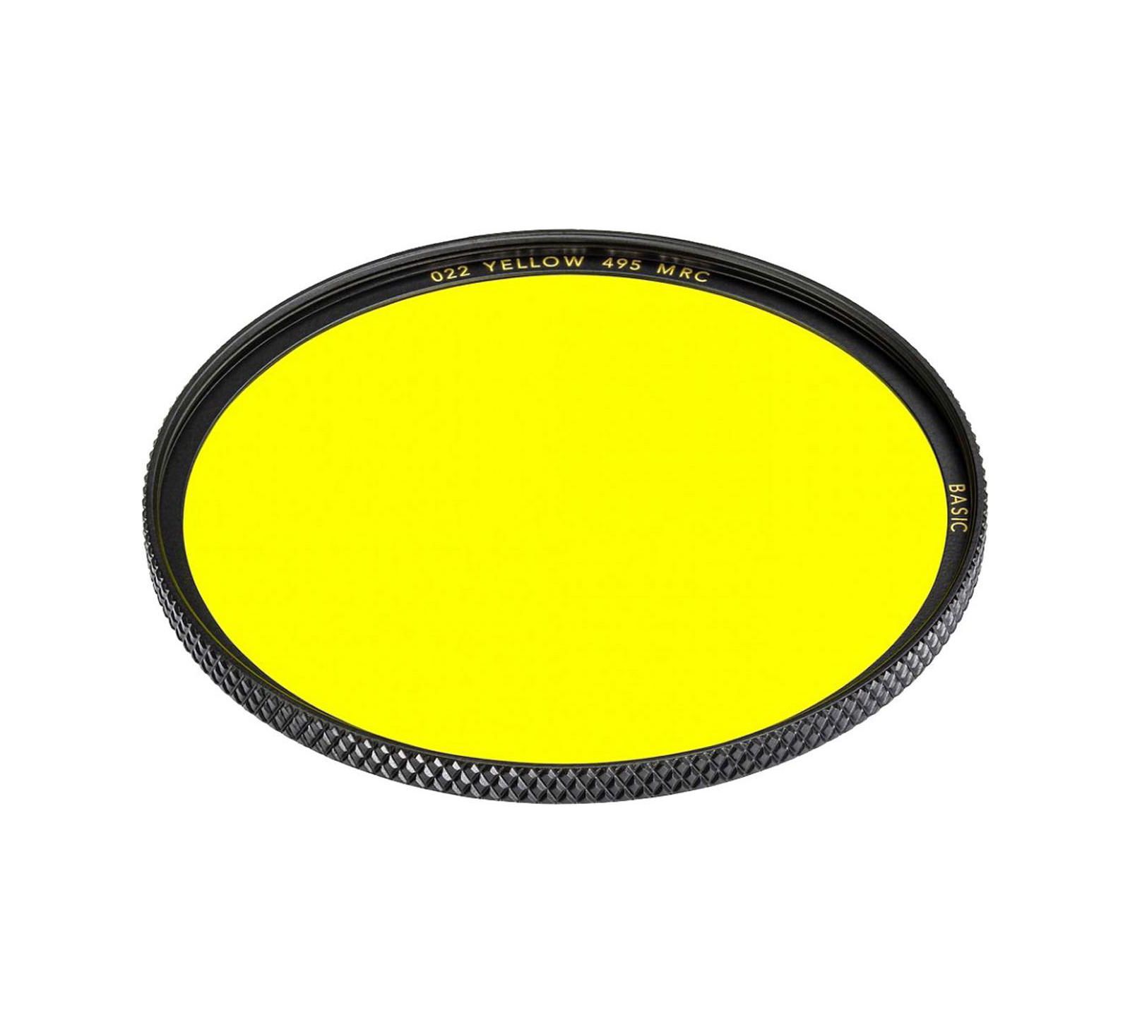 B + W Basic 022 Yellow 495 Multi-Coated Lens Filter for 43mm