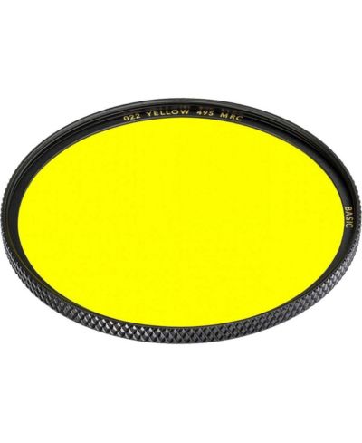 B + W Basic 022 Yellow 495 Multi-Coated Lens Filter for 43mm