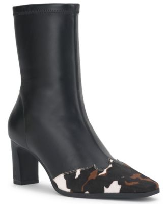 I.N.C. International Concepts Women's Patia Square Toe Block Heel Booties, Macy's Exclusive