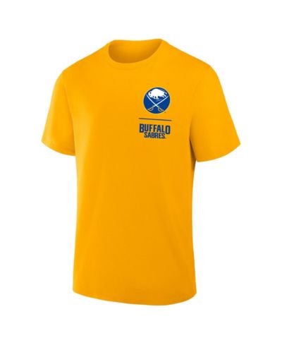 Мужская футболка Fanatics Gold Buffalo Sabres Crash The Net Legacy
