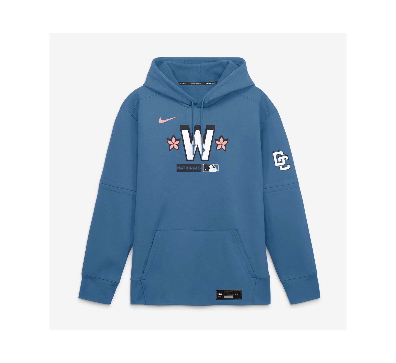 Nike Men's Blue Washington Nationals Authentic Collection City Connect Therma-FIT Hoodie
