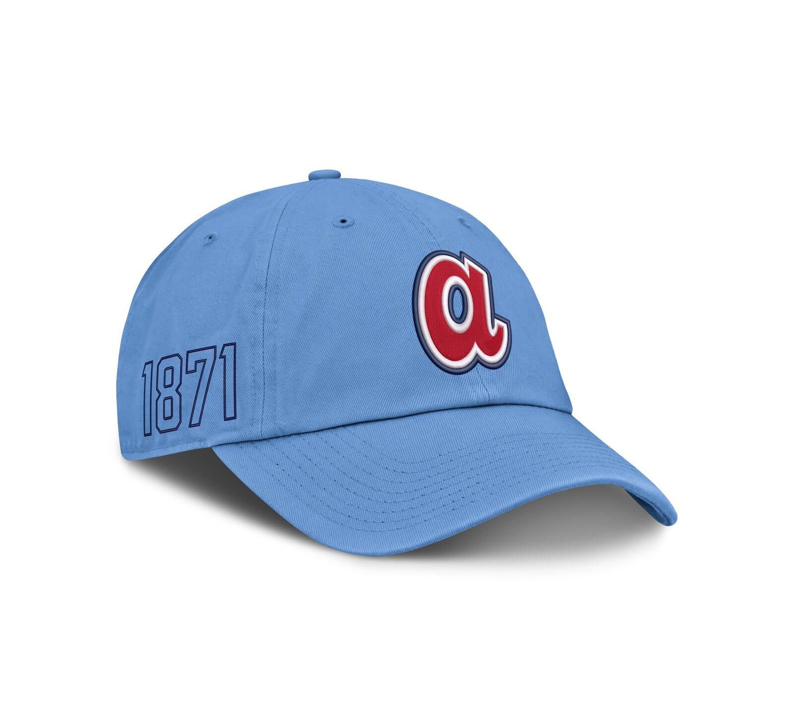 Nike Men's Light Blue Atlanta Braves Cooperstown Club Adjustable Hat