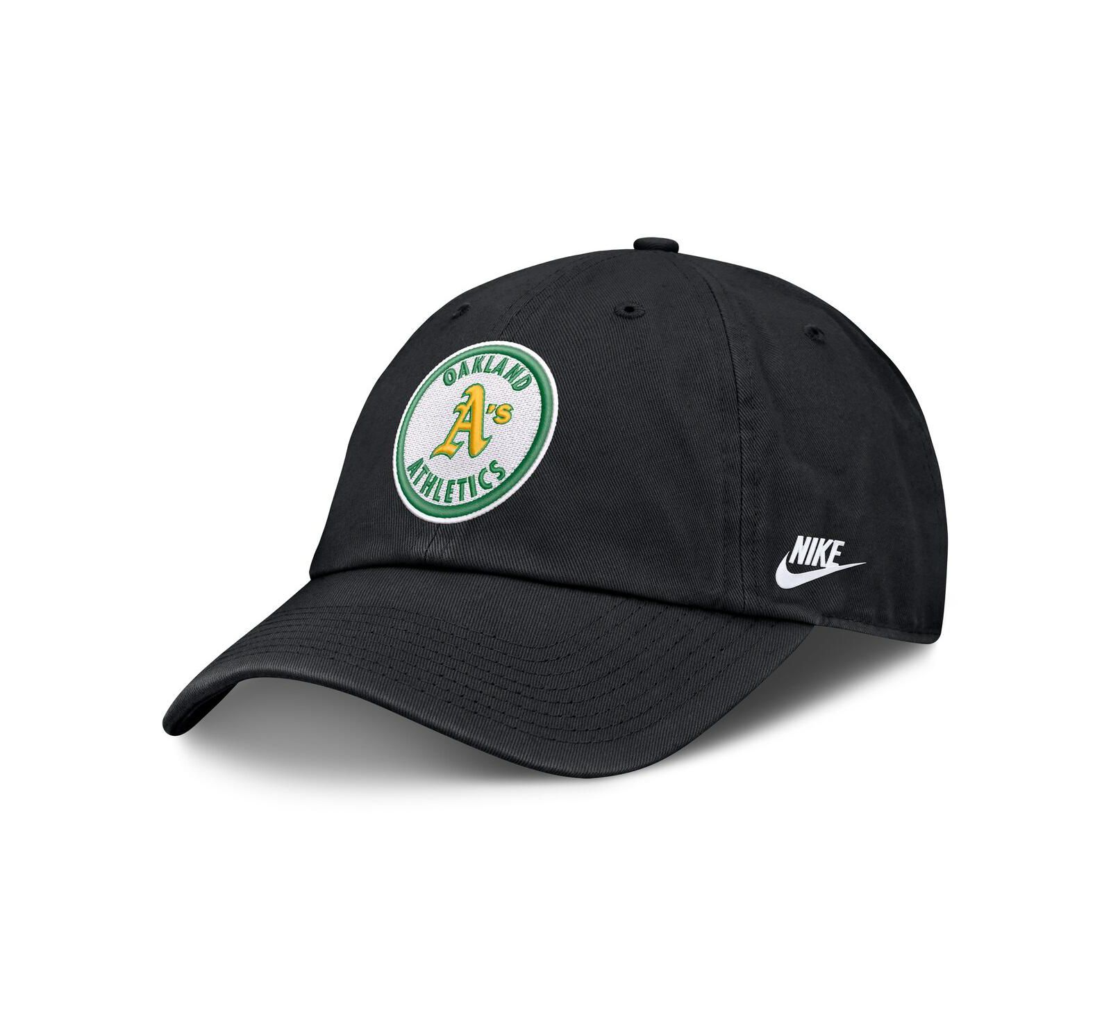Nike Men's Black Oakland Athletics Cooperstown Collection Club Adjustable Hat