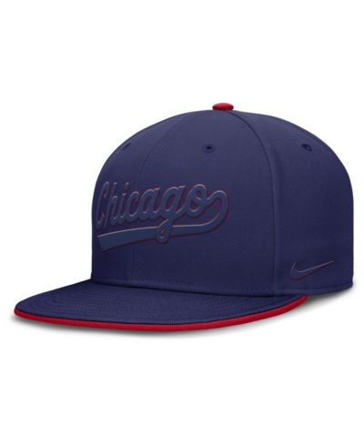 Мужская кепка Nike Blue Chicago Cubs Dri-FIT Round Bill Fitted