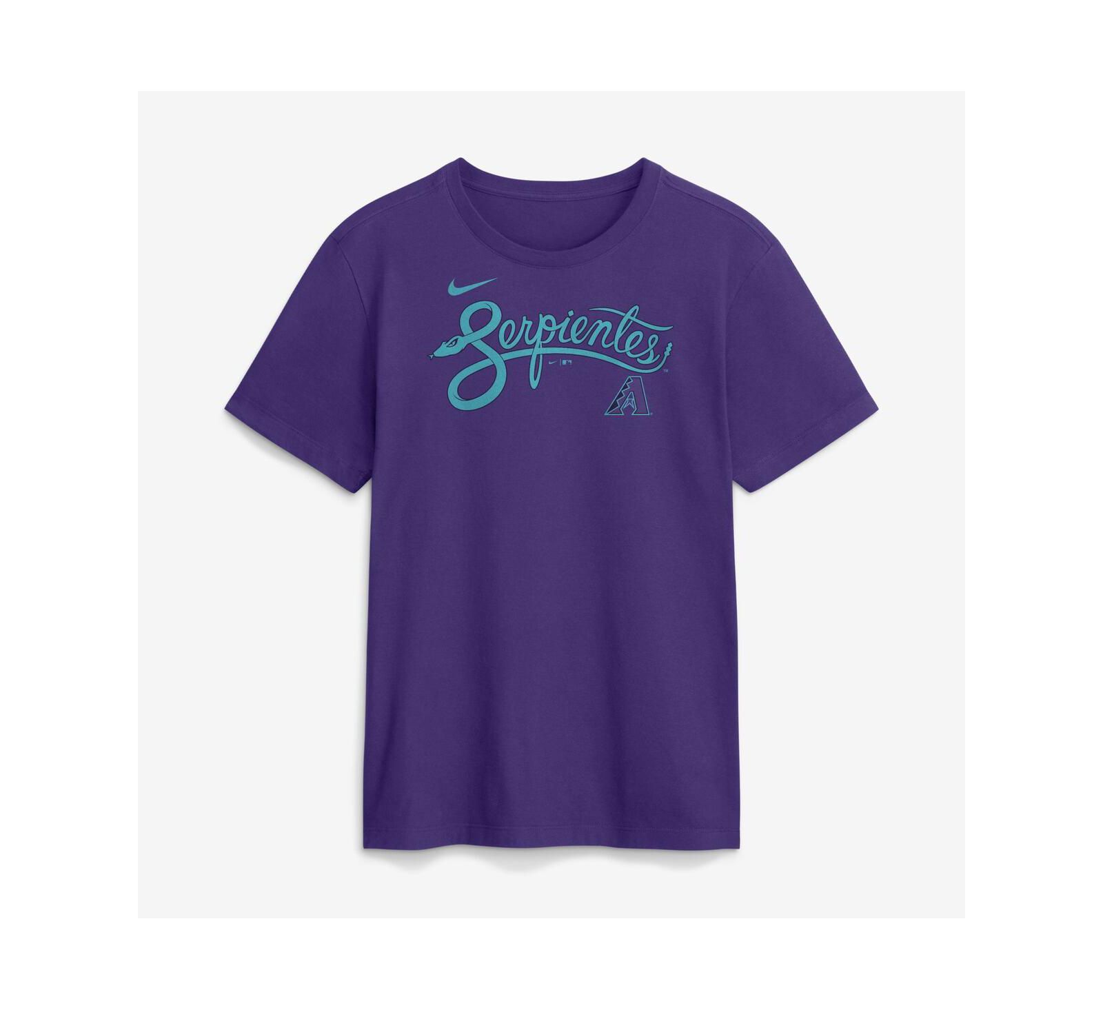Nike Мужская футболка Arizona Diamondbacks City Connect Wordmark, фиолетовая