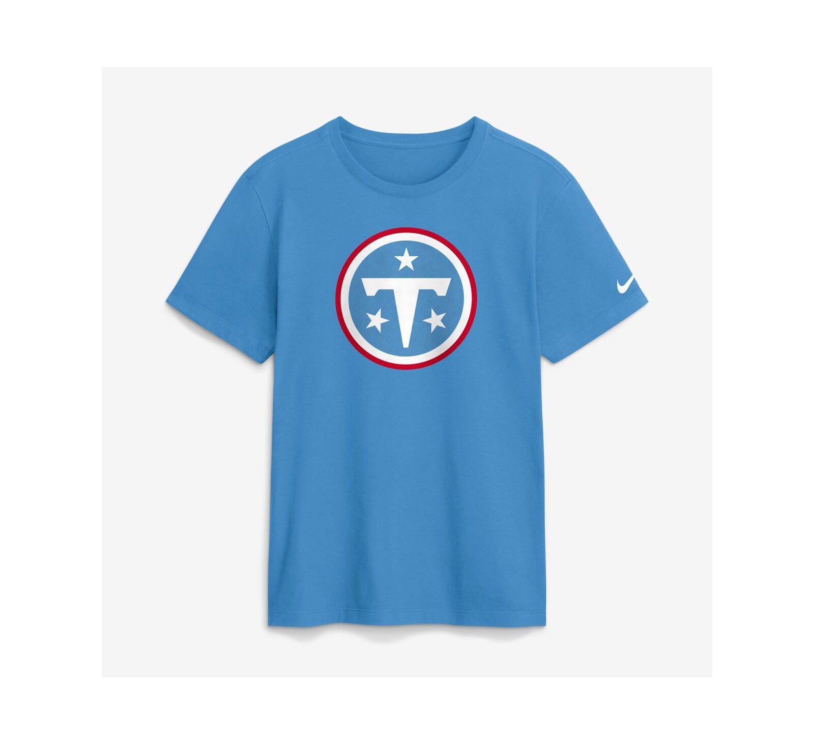Nike Men's Light Blue Tennessee Titans Essential Logo T-Shirt