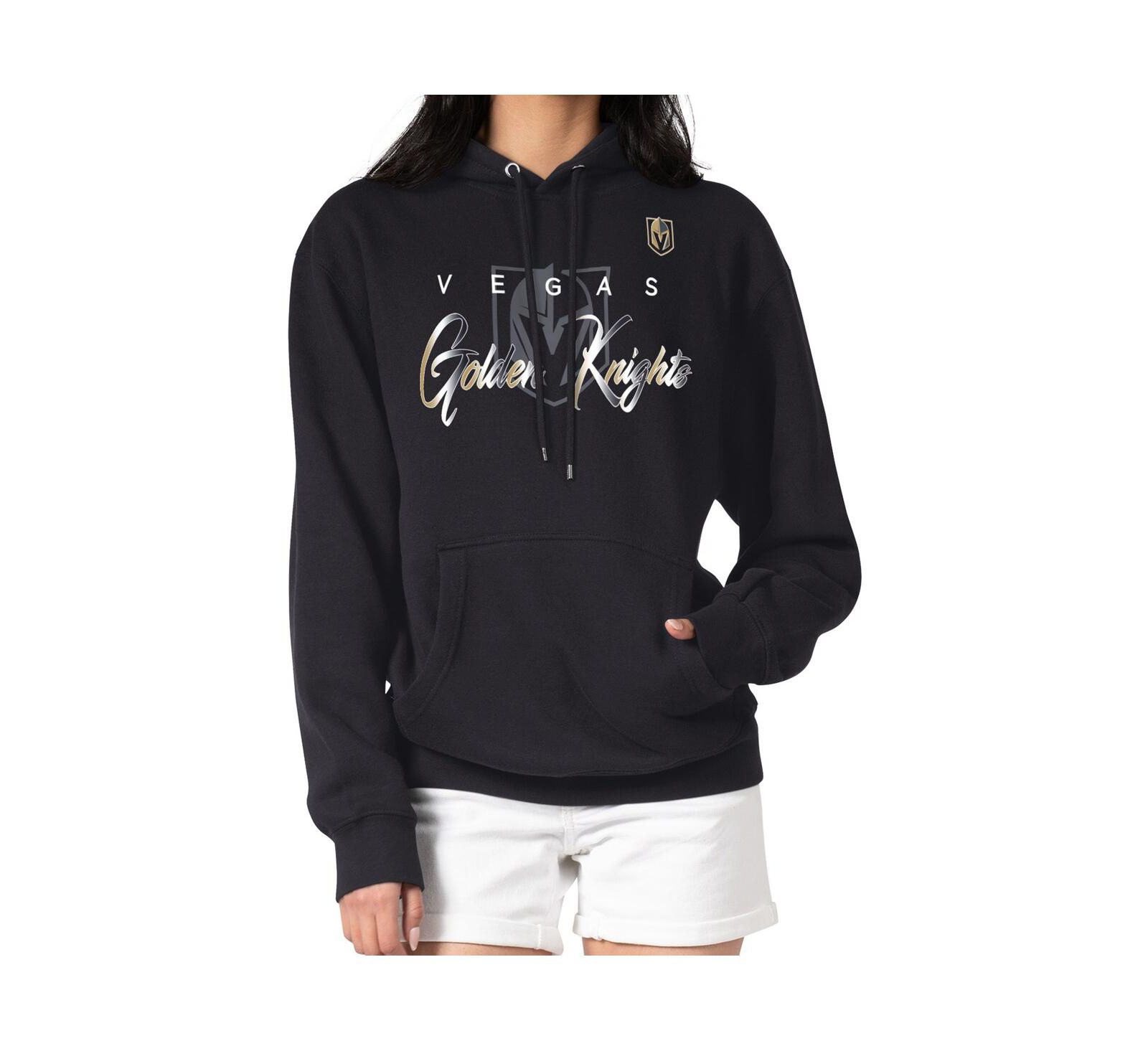 G-III 4Her by Carl Banks Худи G-III 4Her by Carl Banks Black Vegas Golden Knights Shadow Logo Fleece