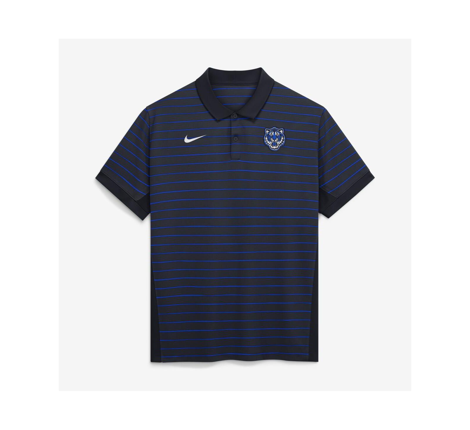 Nike Men's Navy/Royal Detroit Tigers Authentic Collection City Connect Striped Victory Dri-FIT Polo Shirt