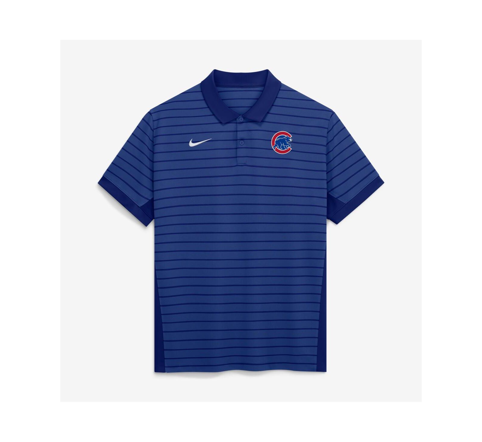 Мужская рубашка-поло Nike Chicago Cubs Authentic Collection Striped Victory Dri-FIT