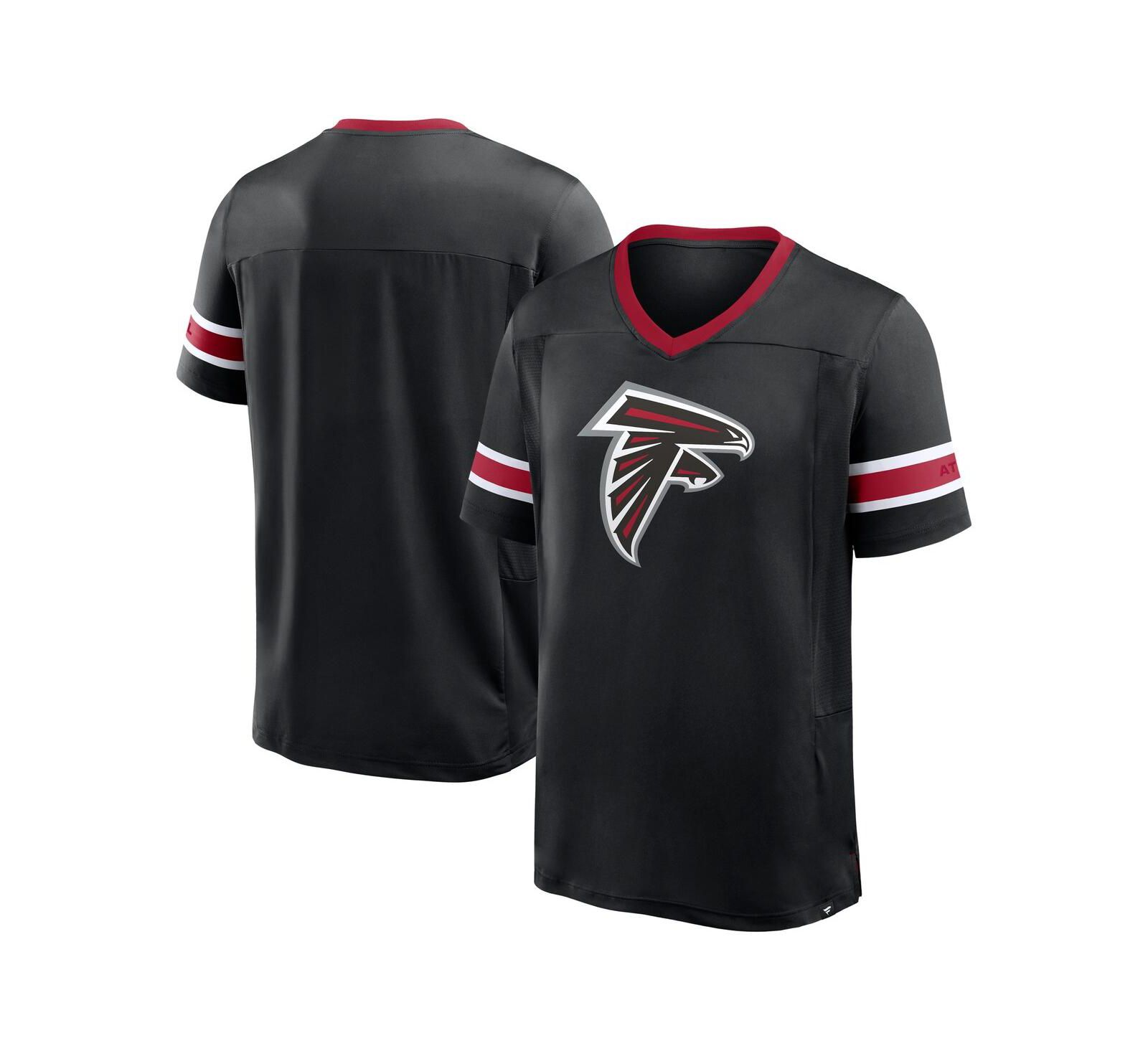 Fanatics Мужская футболка Atlanta Falcons Hometown Premium Hashmark V-Neck, черная