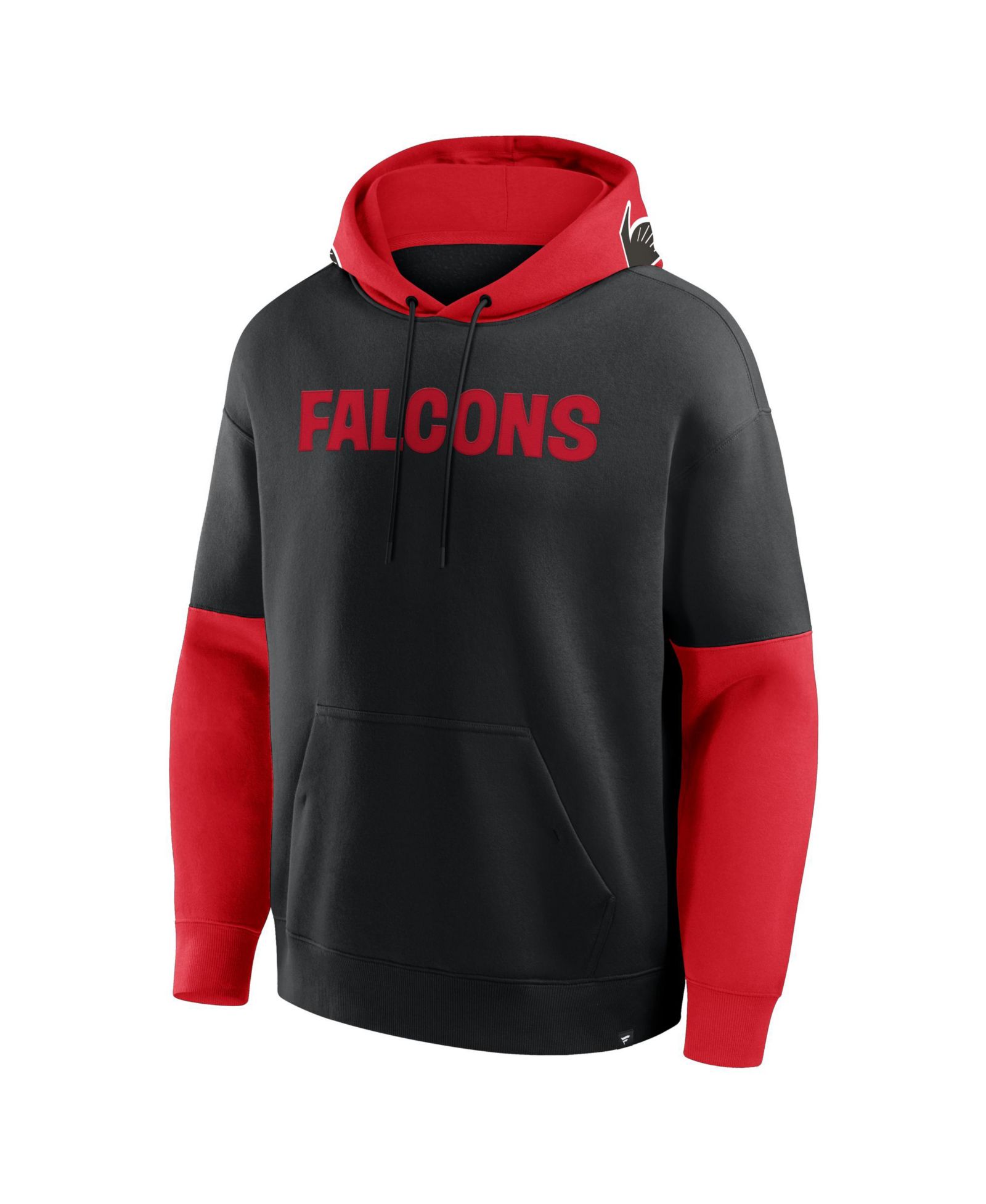 Мужской Fanatics Black Atlanta Falcons Helmet Retro Pullover Hoodie
