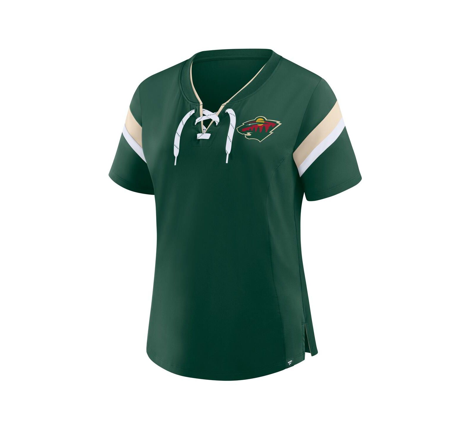 Женская футболка Fanatics Green Minnesota Wild Offside Athena T-Shirt