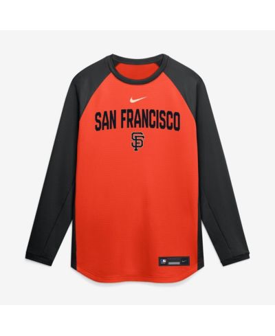 Мужская толстовка Nike San Francisco Giants Authentic Collection Raglan Dri-FIT, оранжевая