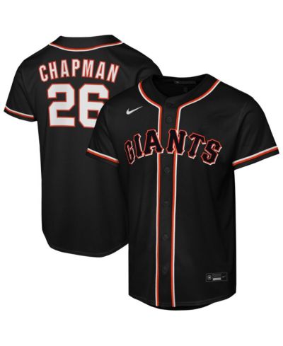 Детская игровая джерси Nike Matt Chapman San Francisco Giants, черная