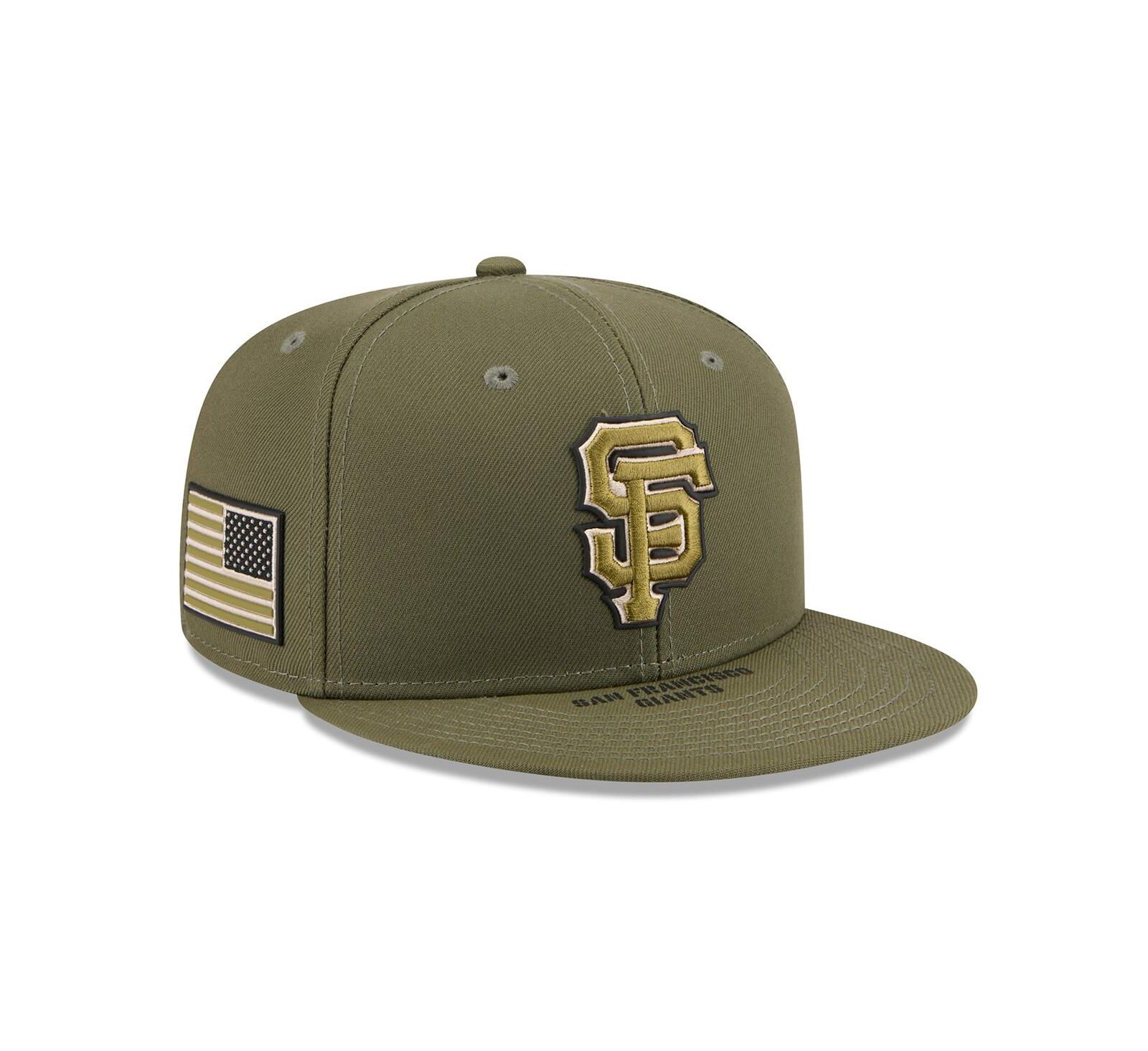 Кепка New Era Men's Olive San Francisco Giants 2026 Armed Forces Day 59FIFTY Fitted Hat