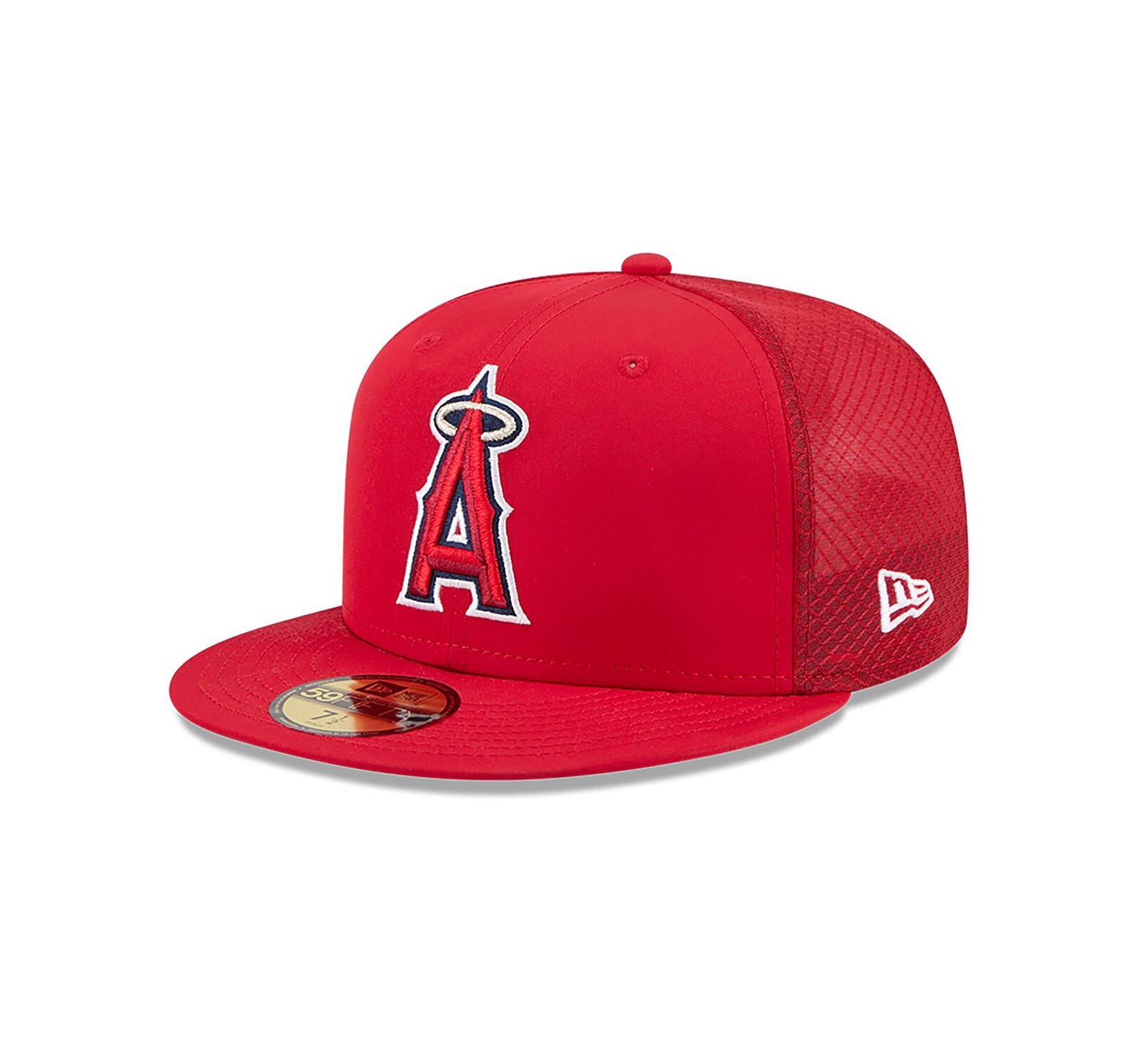 New Era Men's Red Los Angeles Angels 2026 Batting Practice 59FIFTY Fitted Hat