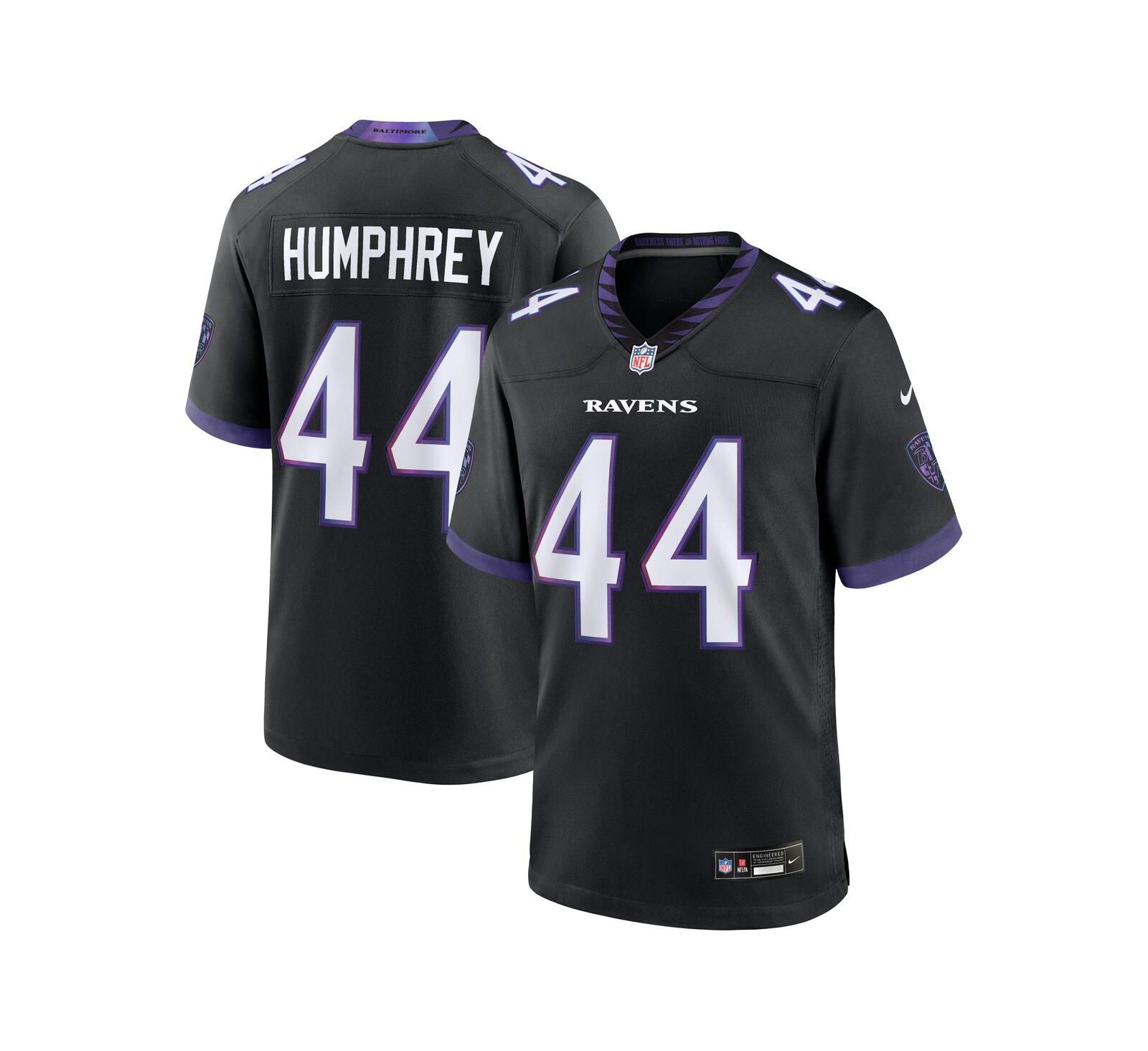 Nike Men's Marlon Humphrey Black Baltimore Ravens Alternate Game Jersey