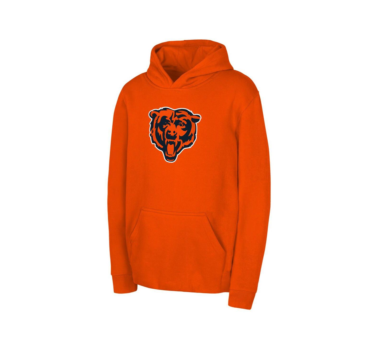 Худи Outerstuff Big Boys and Girls Orange Chicago Bears Team Logo