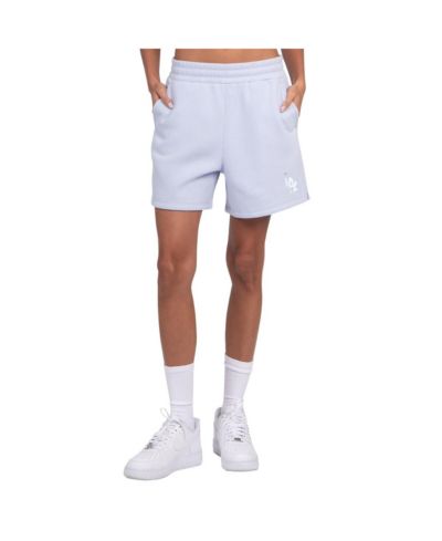 Starter Women's Light Blue Los Angeles Dodgers Pastel High Waisted Shorts