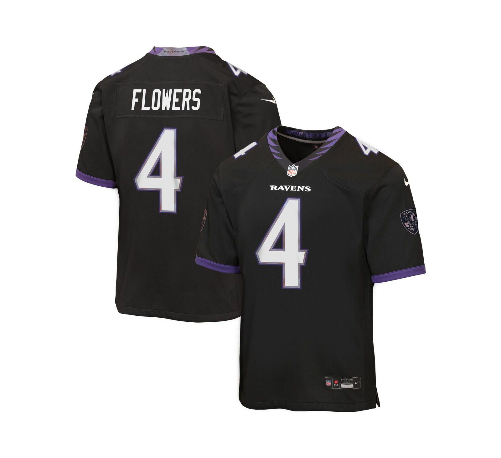 Nike джерси Baltimore Ravens Zay Flowers для мальчиков и девочек