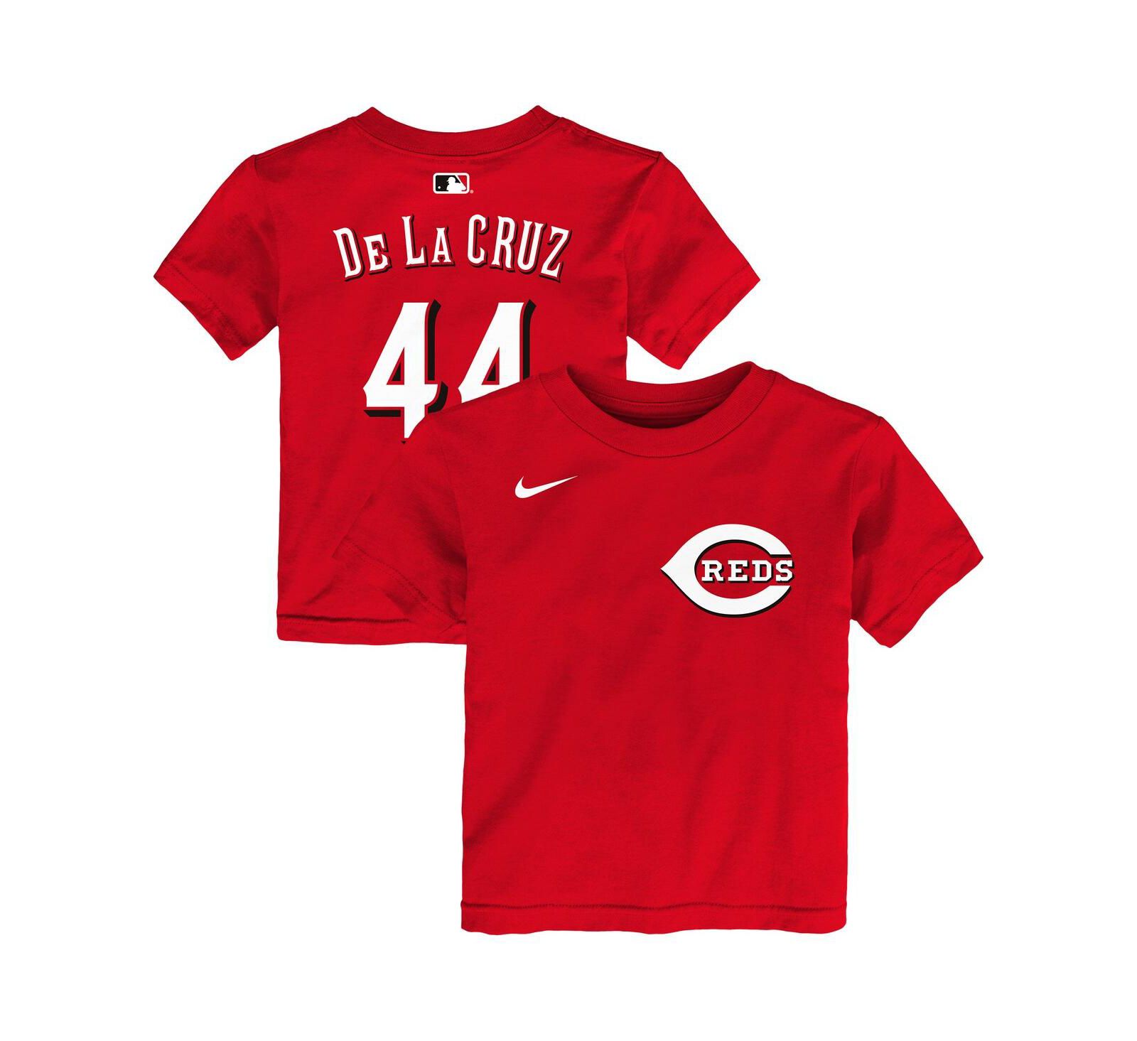 Nike Toddler Elly De La Cruz Red Cincinnati Reds Name & Number T-Shirt