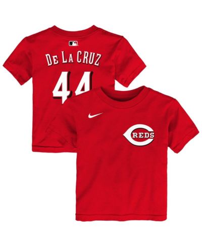 Nike Toddler Elly De La Cruz Red Cincinnati Reds Name & Number T-Shirt