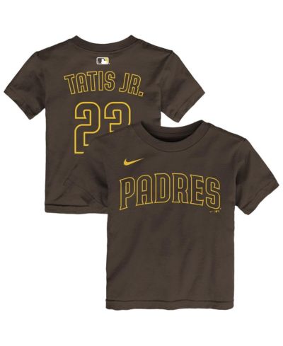 Nike Toddler Fernando Tatis Jr. Brown San Diego Padres Name & Number T-Shirt