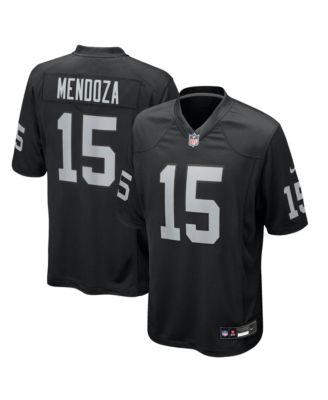 Мужская джерси Nike Black Las Vegas Raiders Fernando Mendoza 2026 NFL Draft First Round Pick No. 1 Team Game
