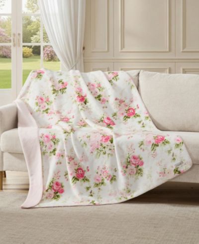 Декоративный плед Laura Ashley Ashfield с принтом, 70" x 50"