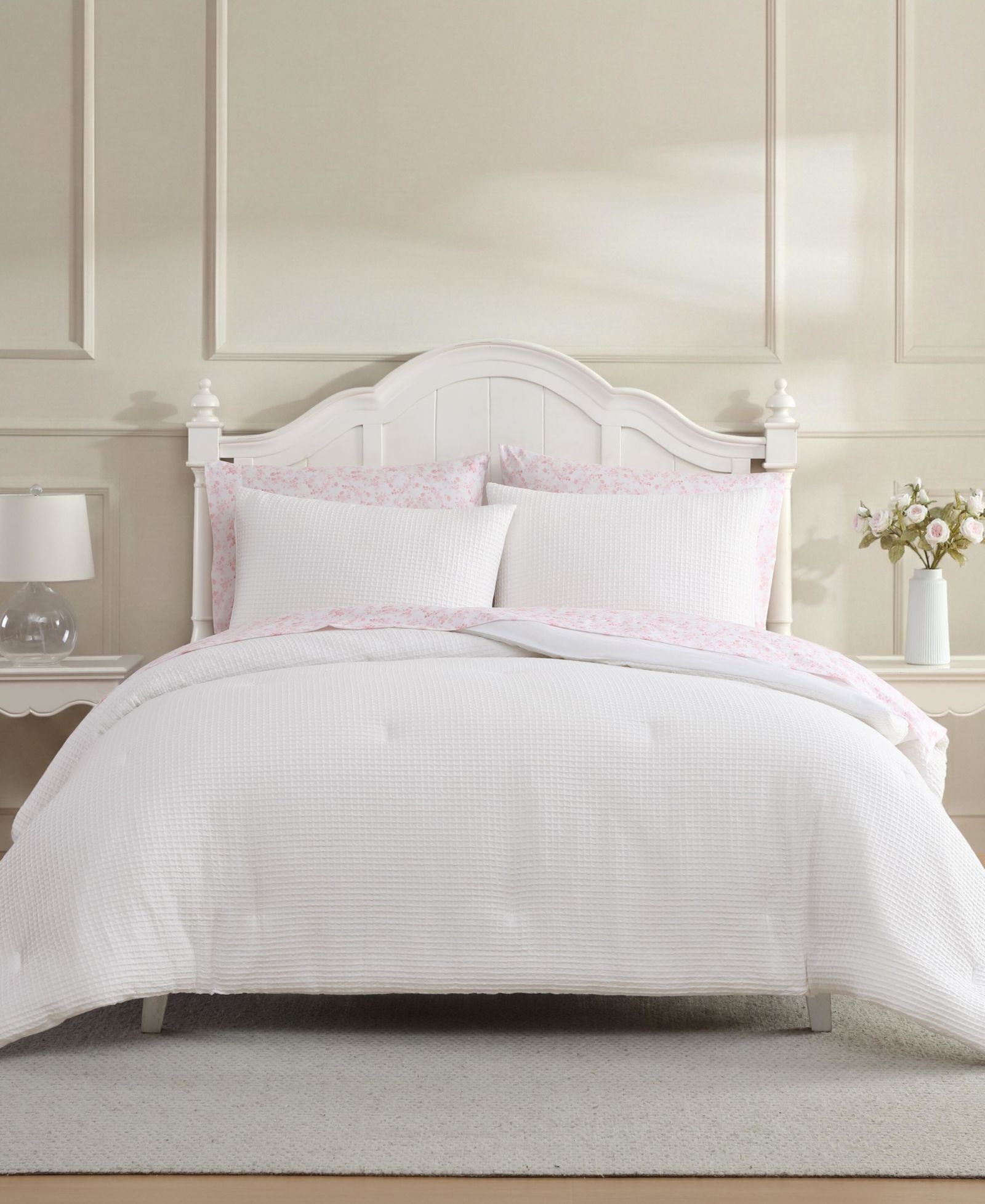 Комплект из 7 предметов Laura Ashley Waffle Solid Full/Queen
