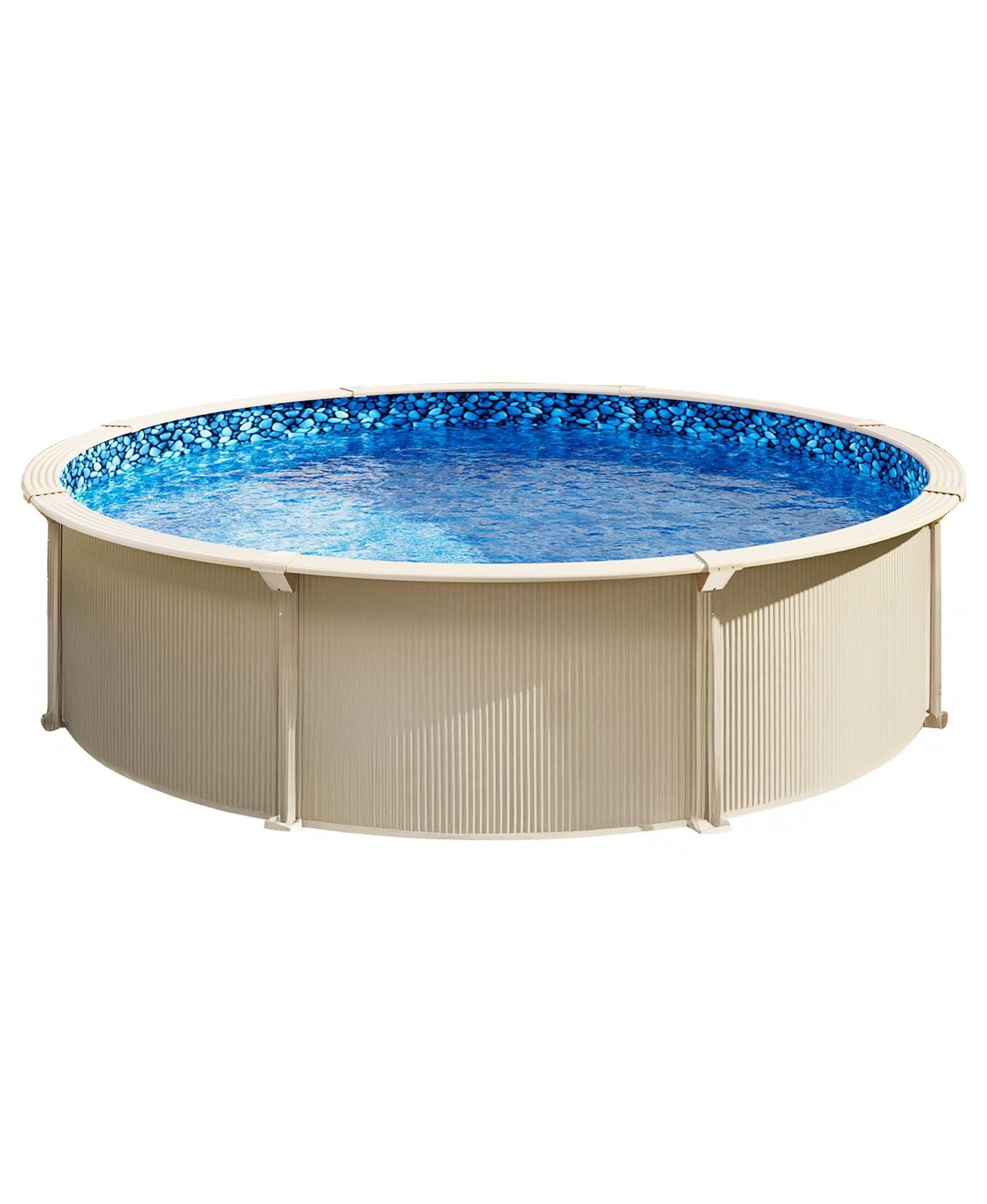INOLAIT 18-ft Round Above Ground Pool Liner Unibead for Steel-Sided Pools with 52in Wall