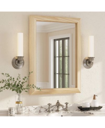 Apmir настенное зеркало в металлической раме 22" x 30" для спальни