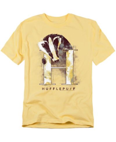 Harry Potter Men's Hufflepuff футболка с акварельным гербом