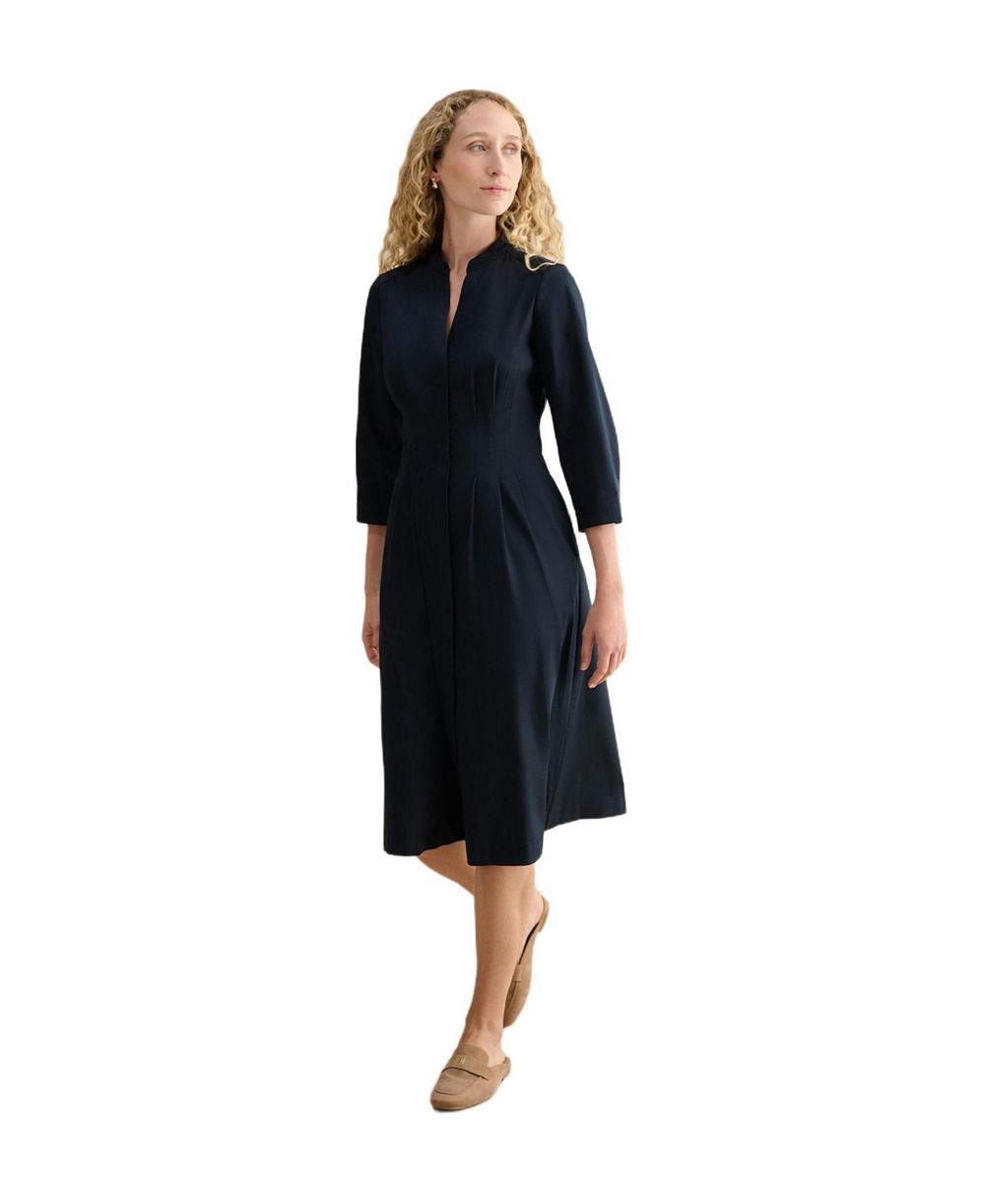 Платье миди Hobbs London Women's Emmaline с V-образным вырезом и рукавом 3/4