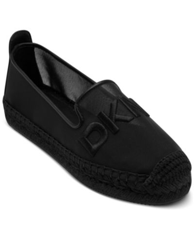 DKNY Women's Mallandra Logo Slip-On Espadrille Flats
