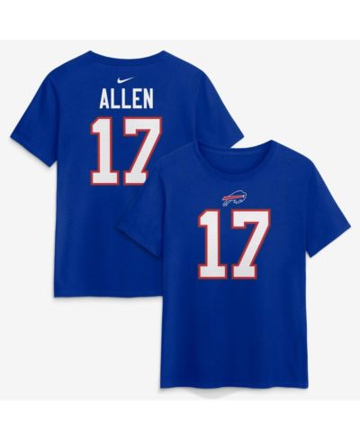 Женская футболка Nike Josh Allen Royal Buffalo Bills Player Name & Number