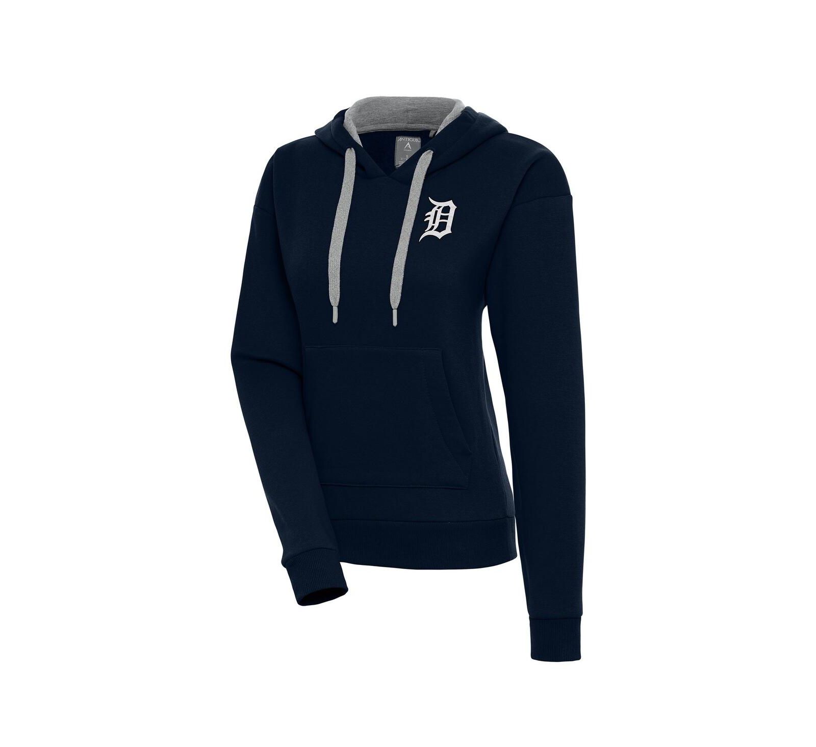 Женское худи Antigua Navy Detroit Tigers Victory Pullover