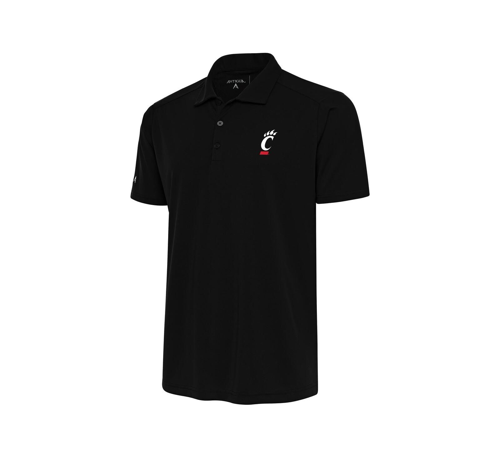 Мужская рубашка Antigua Black Cincinnati Bearcats Tribute Polo