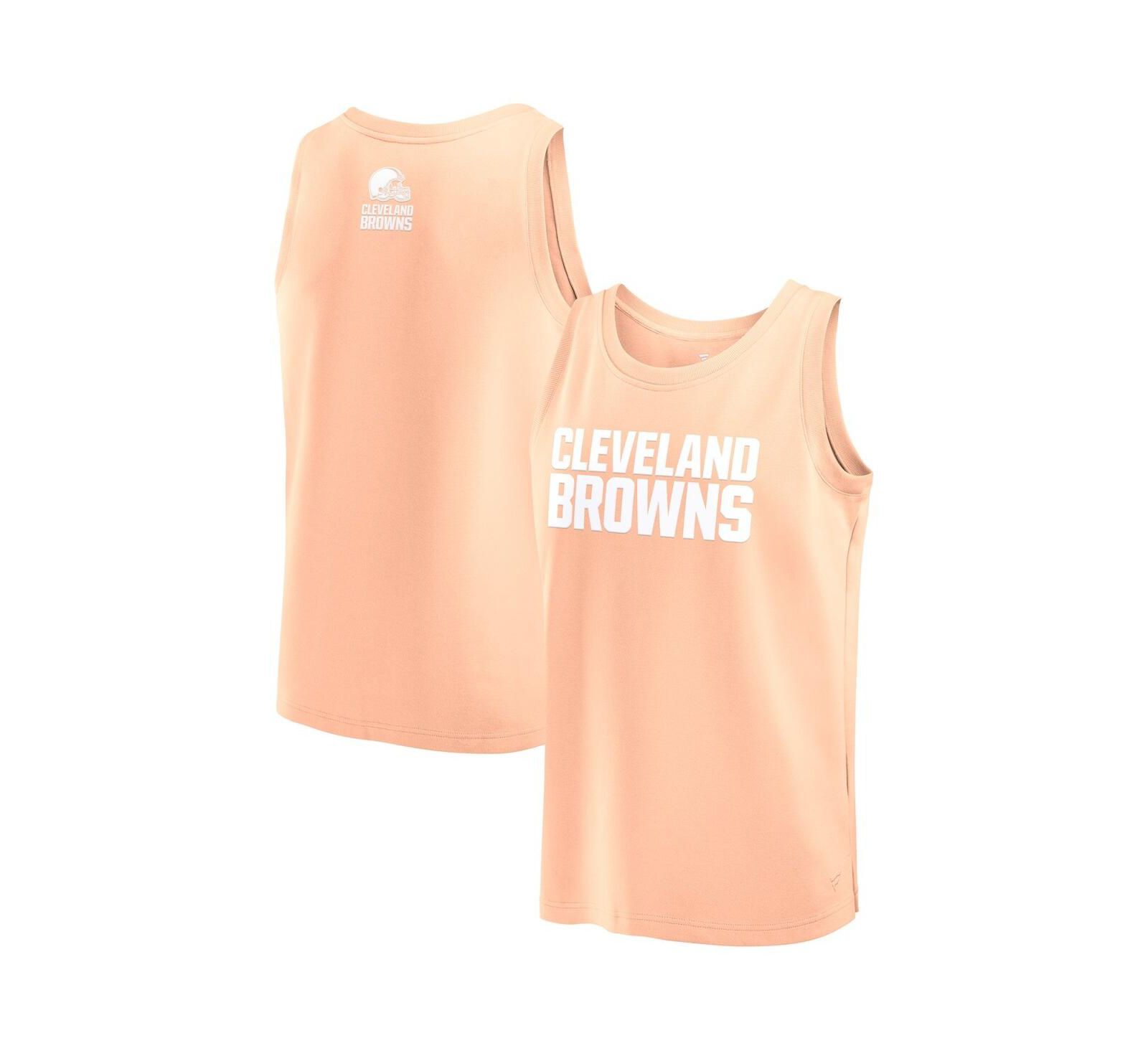 Мужской топ Fanatics Light Pink Cleveland Browns Elements Tank Top