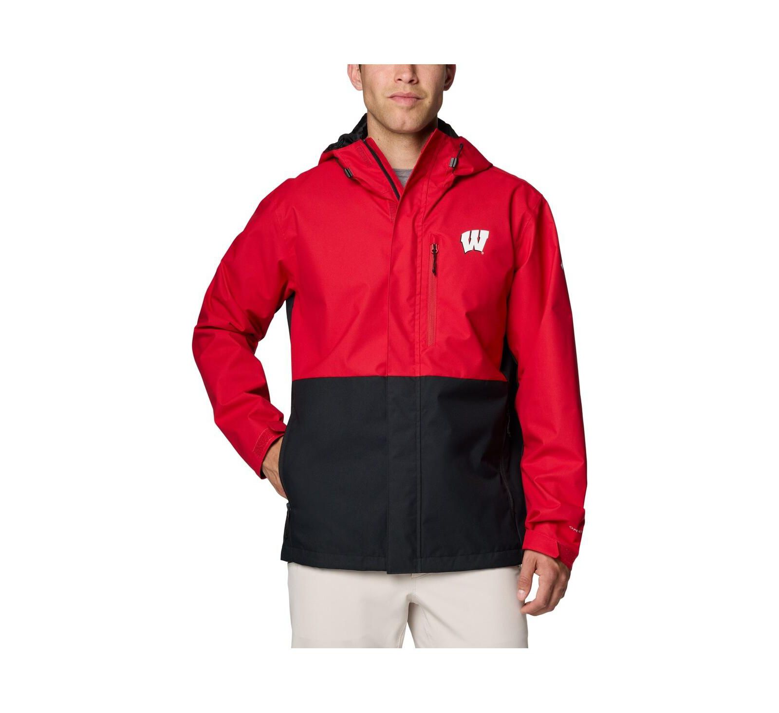 Columbia Men's Red Wisconsin Badgers Field Bound Omni-Tech™ Full-Zip Jacket