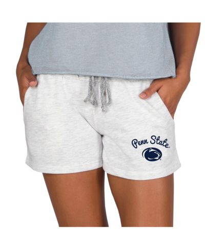 Женские шорты Concepts Sport Ash Penn State Nittany Lions Mainstream French Terry Tri-Blend