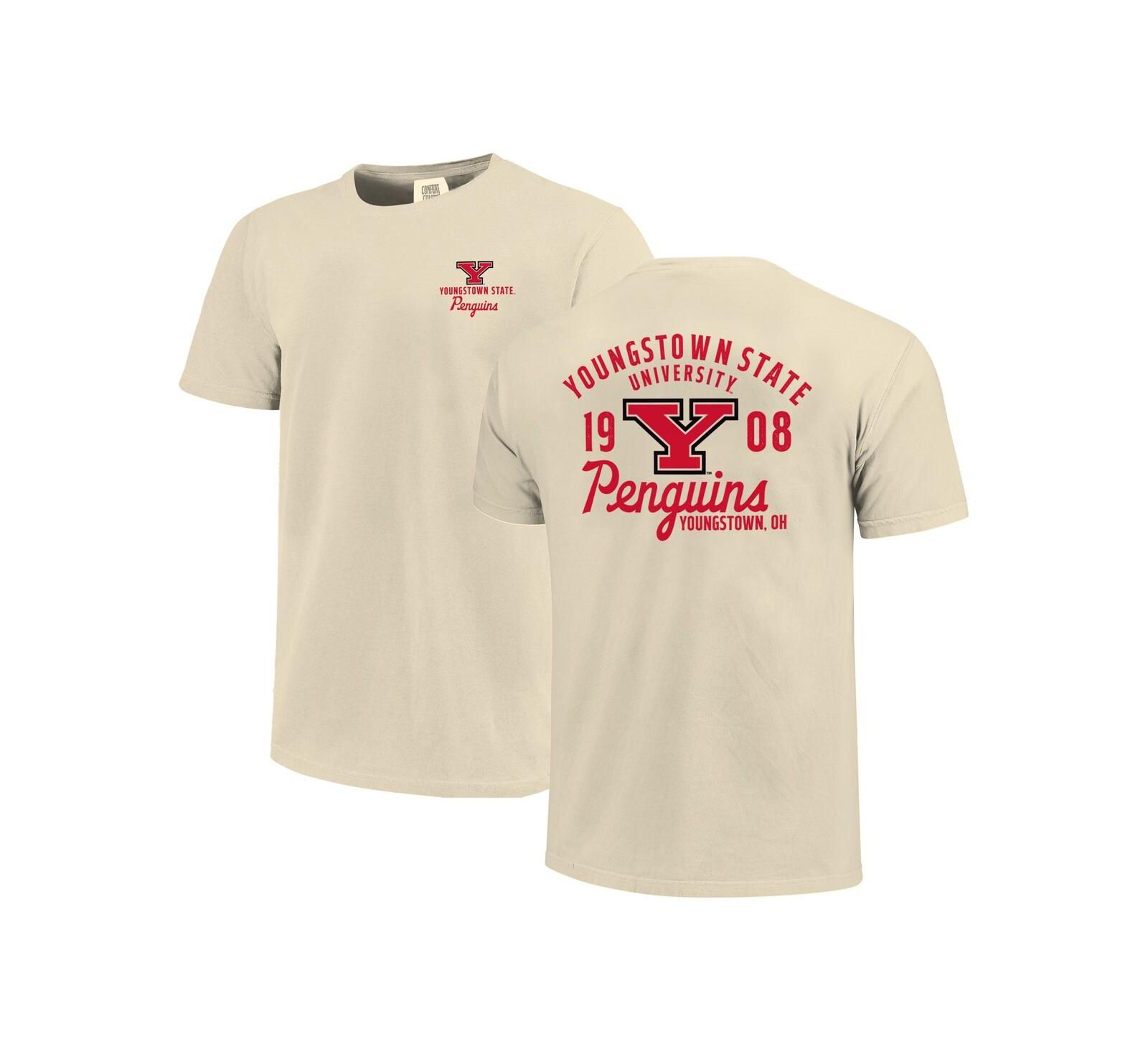 Мужская футболка Image One с принтом mascot Youngstown State Penguins Comfort Colors